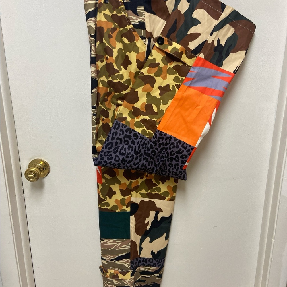 Unisex Camouflage Patchwork Pants - Picture 4 of 4